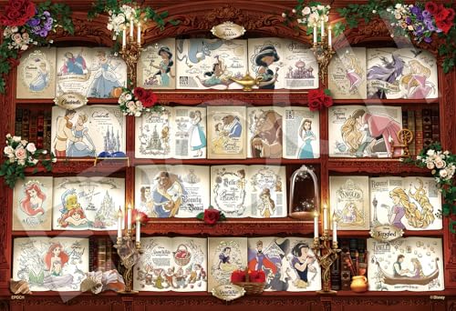 乐天商城 - エポック社（EPOCH） 300ピース ジグソーパズル ディズニー パズルデコレーション コラージュ Bookshelf/Disney 送料無料