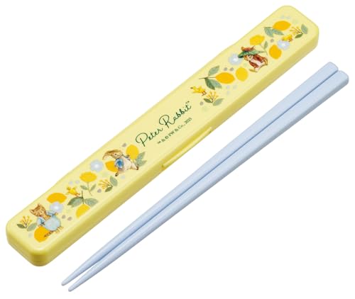 Rakuten - スケーター(Skater) 箸 箸箱セット 大人用 抗菌 18cm カチャカチャ鳴らない 日本製 ピーターラビット シトロン ABC3A 送料無料