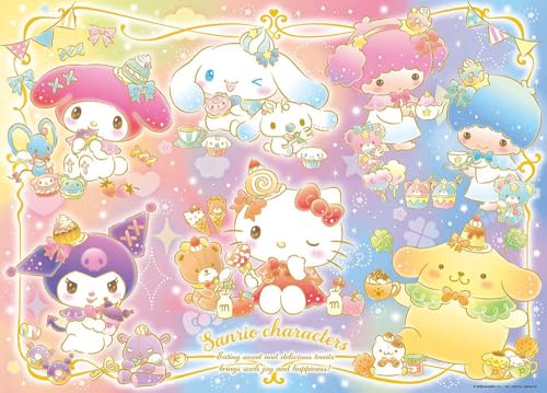 乐天商城 - 【日本製】ビバリー 600ピース ジグソーパズル サンリオキャラクターズ キラキラおやつタイム（38×53） 600-028 送料無料