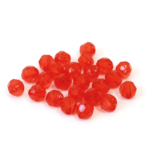 乐天商城 - 日本紐釦貿易(Nippon Chuko) クラフトビーズ プラスチックビーズ 徳用500個入 10mm レッド A1-56-500 送料無料