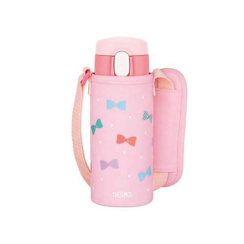 サーモス 水筒 真空断熱ストローボトル 410ml ピンク 子供用 通園通学 保冷専用 FJV-400F P 送料無料