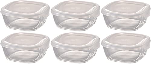 Rakuten - HARIO(ハリオ) 日本製 耐熱ガラス 製 保存容器 ・ 角 250ml BUONO kitchen KST-25-TW 6個セット 送料無料
