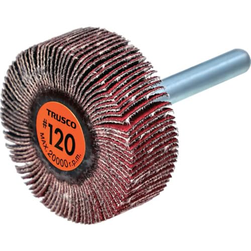 乐天商城 - TRUSCO セラミックフラップホイール 軸径6mm ＃120 外径40×幅15×軸長40 （5個入） TCF4015-CE-120 送料無料
