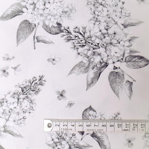 COLORFUL TEXTILE MARKET ライラックモノクローム オックス生地 150cmx1 ...