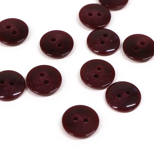 乐天商城 - 日本紐釦貿易(Nippon Chuko) サマーカジュアルボタン 11.5mm 12個 エンジ 153-11-28 送料無料