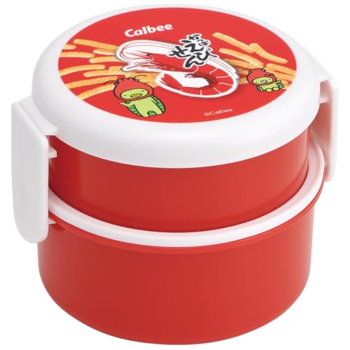 乐天商城 - スケーター(Skater) 弁当箱 丸型 ランチボックス 500ml 2段 フォーク付 日本製 お菓子シリーズ かっぱえびせん ONWR 送料無料
