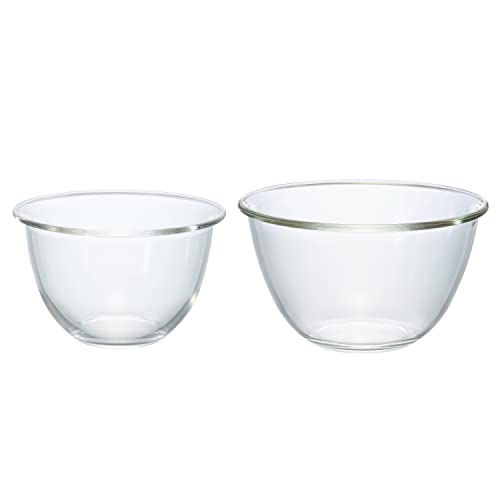 乐天商城 - HARIO(ハリオ) 耐熱ガラス製ボウル 2個セット 1500ml/2200ml 日本製 MXP-2606 送料無料