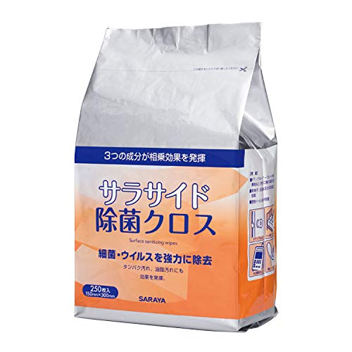 樂天商城 - サラヤ 洗浄・除菌クロス サラサイド除菌クロス 250枚 詰替用 51685 送料無料