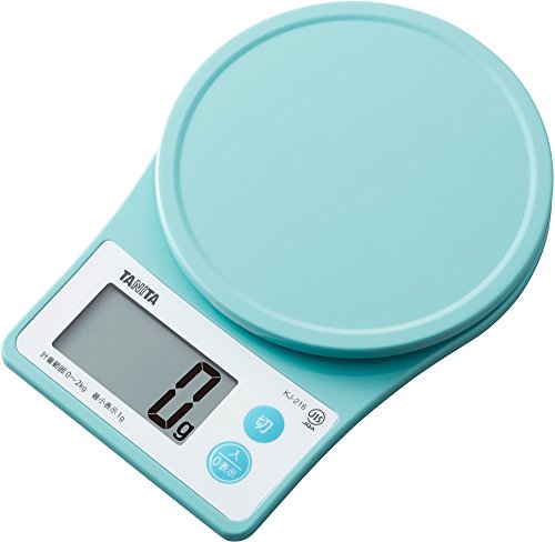 乐天商城 - タニタ(Tanita) クッキングスケール キッチン はかり 料理 デジタル 2kg 1g単位 1秒起動 1秒計測 ブルー KJ-216 送料無料