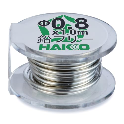乐天商城 - 白光(HAKKO) HEXSOL 鉛フリー共晶はんだ Sn-0.7Cu-0.05Ni フラックス無洗浄タイプ Φ0.8mm 1m FS5 送料無料