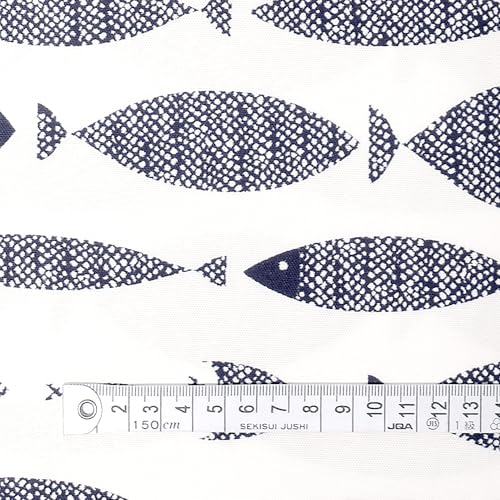 COLORFUL TEXTILE MARKET ブルーフィッシュ オックス生地 112cmx100cm D00H2710 送料無料