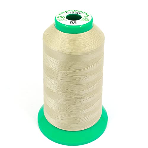 FUJIX(フジックス) 業務用 キング ポリエステル ミシン糸 50番 普通地 3000m col.98 送料無料
