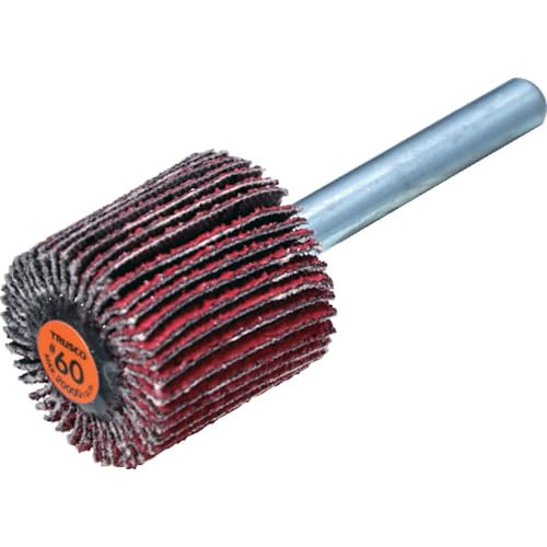 Rakuten - TRUSCO セラミックフラップホイール 軸径6mm ＃60 外径25×幅25×軸長40 （5個入） TCF2525-CE-60 送料無料