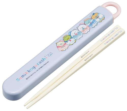 スケーター(Skater) 箸 箸箱 セット 子供用 お弁当 16.5cm 日本製 食洗機対応 スライド式 すみっコぐらし しろくまふる 送料無料