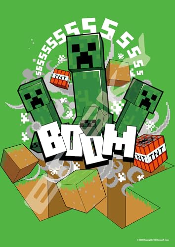 エンスカイ(ENSKY) MINECRAFT マインクラフト Creeper 18.2×25.7cm ジグソーパズル 208ピース JI 送料無料
