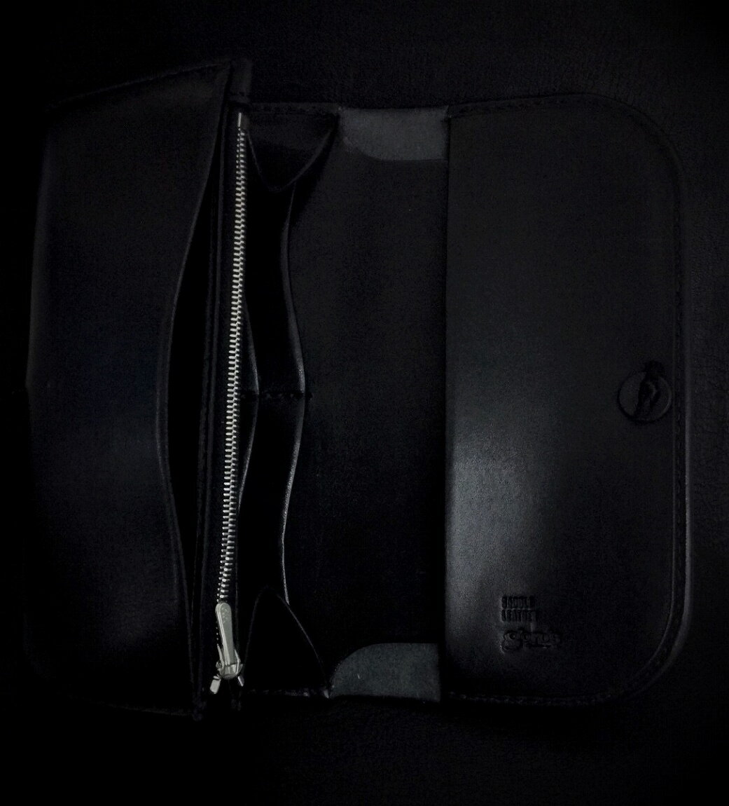 【やバッグの】 ゴローズ goro's 未使用品 二つ折り長財布(黒) 財布：DELTA one をカスタム
