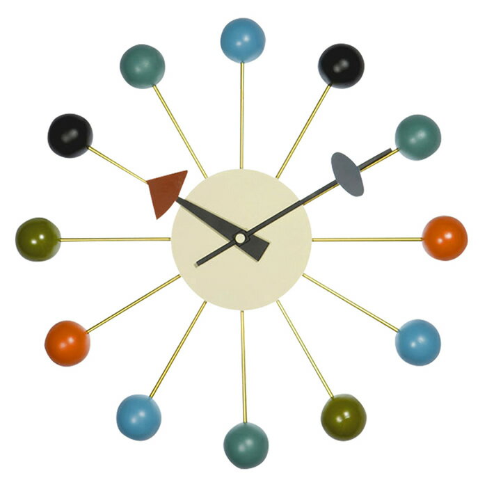 ボール クロック ball clock ジョージ・ネルソン George Nelson デザイナーズ時計 おしゃれ ジェネリック製品 リプロダクト 復刻版 掛け時計