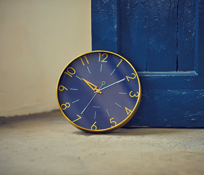 壁掛け時計 電波 おしゃれ モダン ウォールクロック 壁掛け時計 壁掛け 時計 trys トゥリス ブルー ネイビー グリーン 28.5cm おしゃれ 北欧 インテリア cl-3849 電波時計 電波式 シンプル [2]