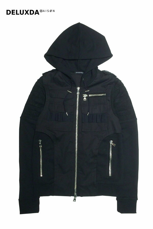 【正規代理店商品】BALMAIN バルマン SS スウェット　パーカー　61.J819B139C-176(BLACK) 16.00