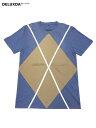 【正規取り扱い】KRIS VAN ASSCHE SS パッチワークTシャツ アーガイル ブルー 234＋500＋001 13.00