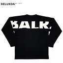 B1111 1056 GAME DAY BOX FIT LONGSLEEVE ロングスリーブTシャツ ロンT ブランドロゴプリント (ブラック BLACK)