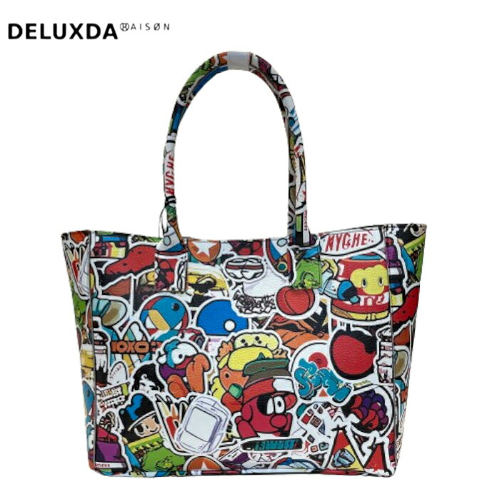 楽天DELUXDA RAISON【ALBERTO BONI / アルベルトボニー】Tote bag / トートバッグ マルチカラー シュリンクレザーバッグ 開閉部スナップ 内ポケット取り外し可能 マルチポーチ 男女兼用 ユニセックスイタリア製