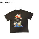 【AWESOME オーサム】オーバーサイズ TEE Tシャツ ドナルド シャネル ストリート メンズ レディース ユニセックス ブラック イタリア製 This is Art Not Fake