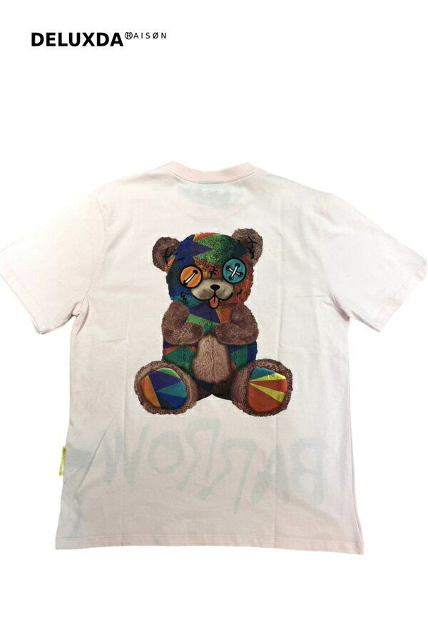 Rakuten - 【BARROW バロー】034038 JERSEY BEAR T-SHIRT ブランドロゴベアープリントTシャツ カラフル ユニセックス 男女兼用 UNISEX ストリート