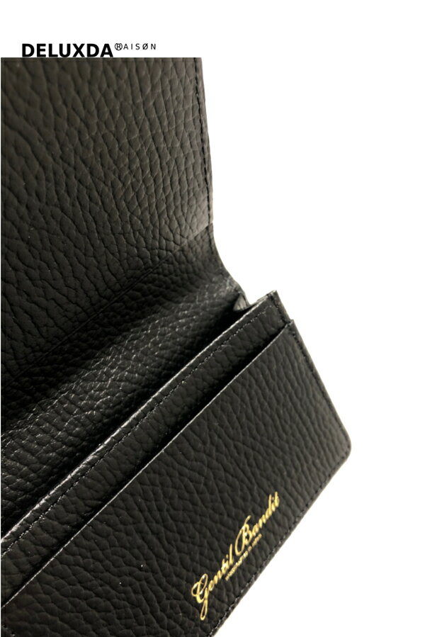 DELUXDA RAISONの【GENTIL BANDIT ジャンティバンティ】GBC1973 カードホルダー ビジネス ギフト ブラックカモ カーキカモ 迷彩 おしゃれ 男女兼用 日本製｜アングル3