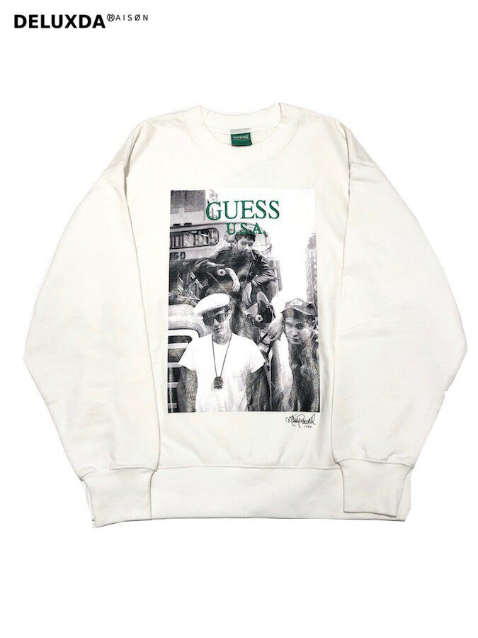 GRFW19-050 WHITE GUESS × Ricky Powell (ゲス リッキーパウエル)】 Beastie Boys P1 TRAINER (ビースティーボーイズ トレーナー)