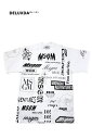 【定価25,300円】MSGM（エムエスジーエム）2840MM101 ロゴ　総柄 プリント　Tシャツ　メンズ オーバーサイズ