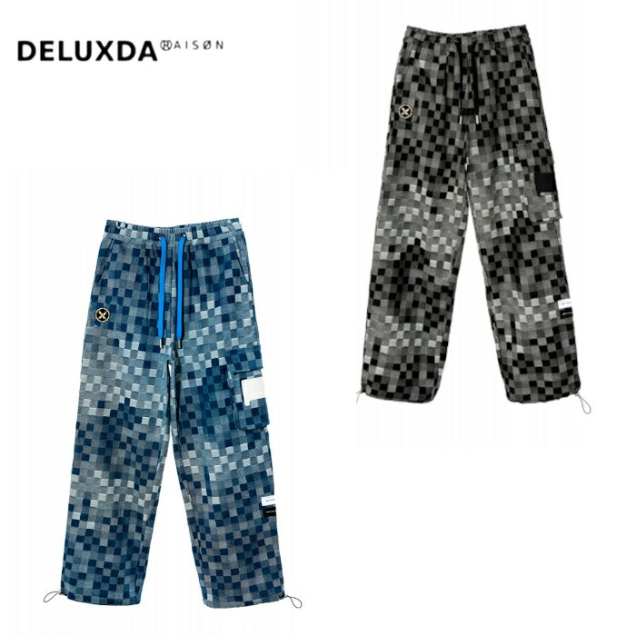 MWM CHECKED DENIM PANTS パンツ 男女兼用 BLACK BLUE