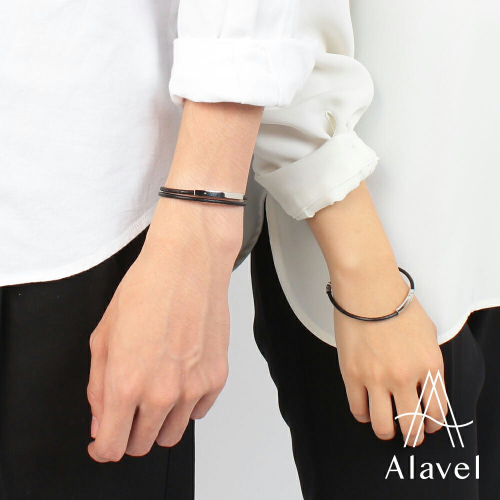 誕生石 2.5mm レザー ブレスレット ペア販売 1連&2連 イニシャル 刻印 名入れ 無料 シンプル 記念日 プレゼント ギフト 革婚式 ステンレス メンズ...