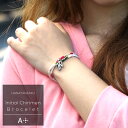 イニシャル 誕生石 ちりめん ブレスレット 浴衣 花短冊 APZ4203-SH カップルでペアはプレゼントに最適 レディース