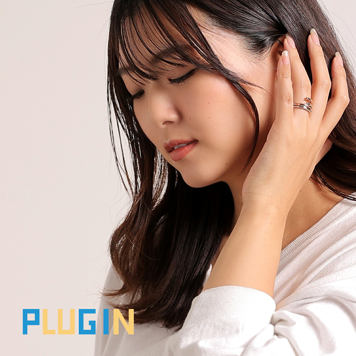 CZ ダブル リング キュービックジルコニア 316L サージカルステンレス アレルギーフリー つけっぱなし ..