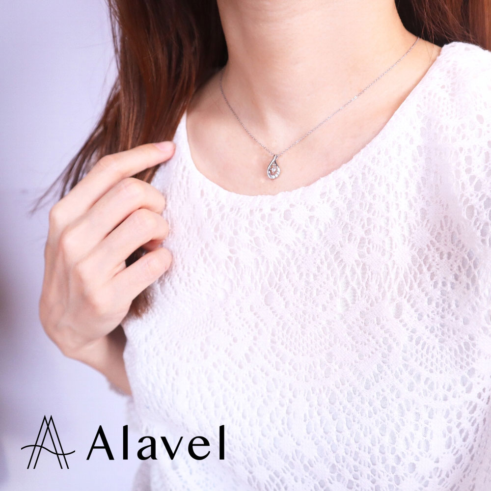 ドロップ ネックレス レディース CZ キュービックジルコニア ステンレス アレルギー フリー 贈り物 プレゼント ジュエリー ペンダント PUPE003 Al...