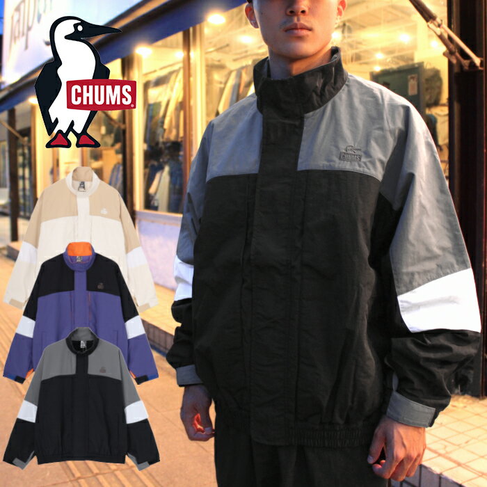 CHUMS チャムス CH04-1492 KEARNS WARM RETROSPORTS JACKET カーンズ ウォーム レトロ スポーツ ジャケット ナイロン ブービー フェイス ブルゾン ポケット メッシュ ロゴ アウター アウトドア キャンプ メンズ レディース ユニセックス 刺繍 撥水 3カラー 国内正規 2025AW