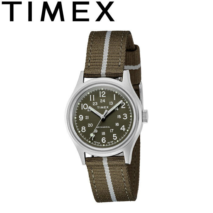 TIMEX タイメックス TW2U69000 MK1 MECHANICAL CAMPER MK1 メカニカル キャンパー 手巻き式 ミリタリー ウォッチ 5気圧 50m防水 アウトドア キャンプ メンズ レディース 復刻 軍用時計 腕時計 グリーン 国内正規 2021SS