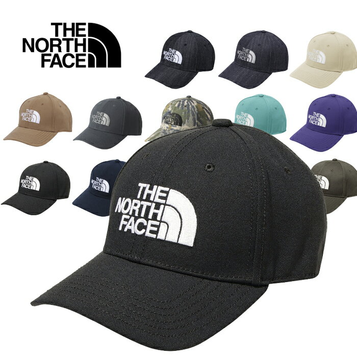 ザ・ノース・フェイス 服（父向き） THE NORTH FACE ザ ノースフェイス NN42242 TNF LOGO CAP TNF ロゴ キャップ ツイル デニム カモ カーブドバイザー ベースボール アウトドア メンズ レディース ユニセックス UVカット 迷彩 帽子 11カラー 国内正規 2024SS