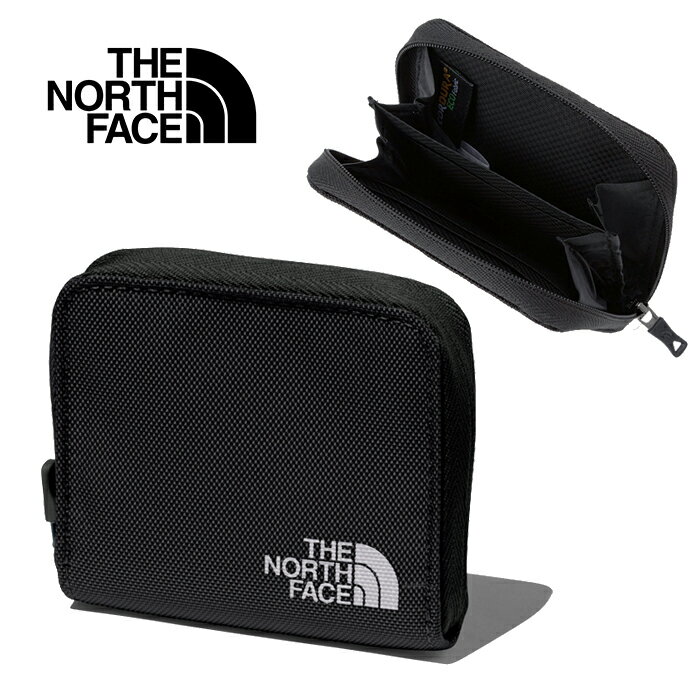 THE NORTH FACE ザ ノースフェイス NM82340 SHUTTLE WALLET シャトルワレット ジップ ウォレット 財布 カードホルダー コインケース 小銭入れ ファスナー コーデュラ ナイロン アウトドア ビジネス メンズ レディース 1カラー 国内正規 2024SS