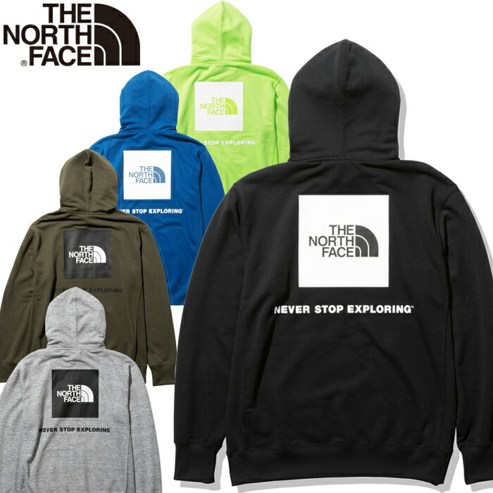 30%OFFセール THE NORTH FACE ザ ノースフェイス NT12238 BACK SQUARE LOGO HOODIE バック スクエア ロゴ フーディー パーカー スウェットパーカー 裏毛 吸汗 速乾 アウトドア メンズ トップス 5カラー 国内正規 2022SS