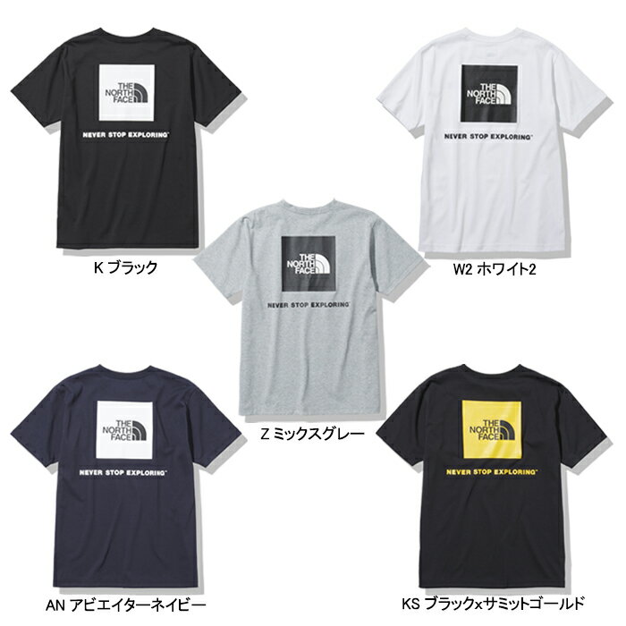 20%OFFセール THE NORTH FACE ザ ノースフェイス NT32144 S/S SQUARE LOGO TEE ショートスリーブ スクエアロゴティー Tシャツ ビッグロゴ ストリート トップス カットソー アウトドア メンズ レディース 半袖 5カラー 国内正規 2022SS