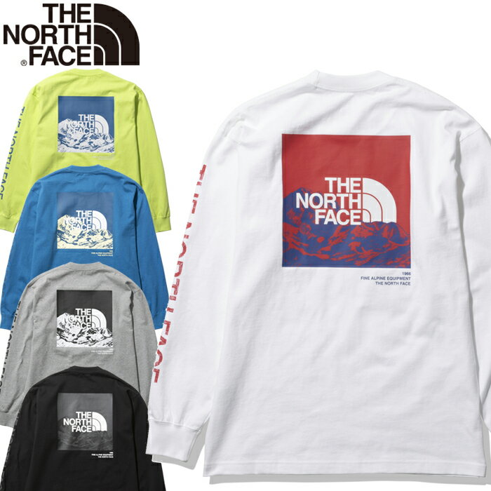 20%OFFセール THE NORTH FACE ザ ノースフェイス NT32231 L/S SLEEVE GRAPHIC TEE ロングスリーブ スリーブ グラフィック ティー Tシャツ ロンT オーガニック スクエアロゴ トップス アウトドア キャンプ メンズ レディース UVカット 厚手 長袖 5カラー 国内正規 2022SS