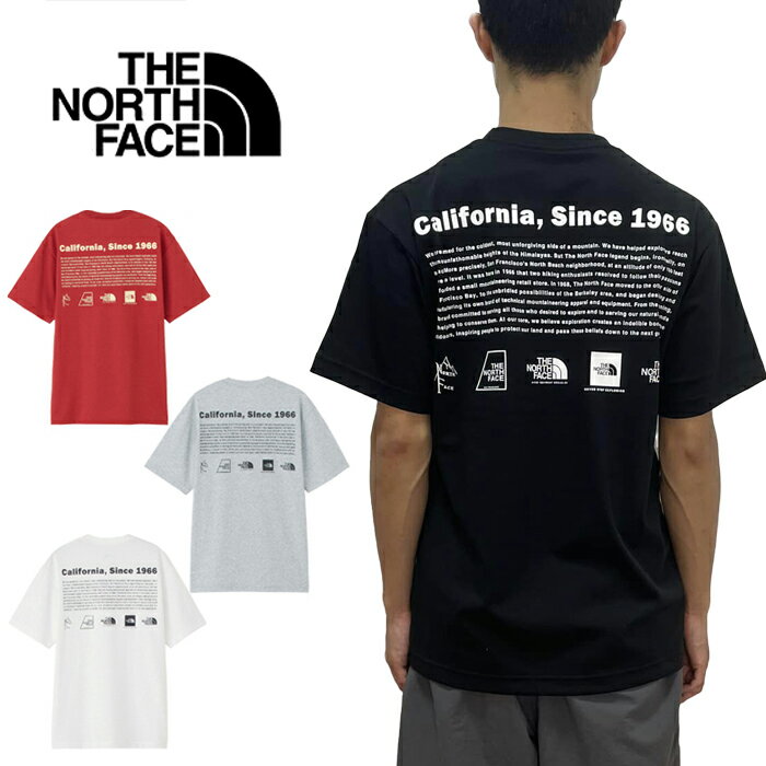 ザ・ノース・フェイス ペアTシャツ THE NORTH FACE ザ ノースフェイス NT32407 S/S HISTORICAL LOGO TEE ショートスリーブ ヒストリカル ロゴ ティー プリント Tシャツ アウトドア トップス カットソー メンズ レディース 半袖 4カラー 国内正規 2024SS