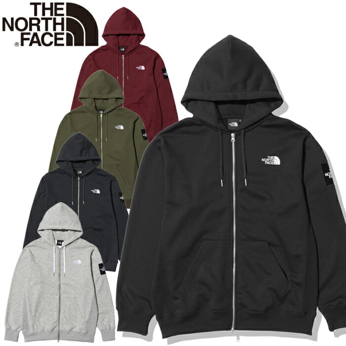 20%OFFセール THE NORTH FACE ザ ノースフェイス NT62232 SQUARE LOGO FULLZIP スクエアロゴ フルジップ フーディー スウェットパーカー ジップアップ アウトドア トップス メンズ レディース 裏起毛 厚手 保温 速乾 5カラー 国内正規 2022FWのサムネイル