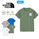 THE NORTH FACE ザ ノースフェイス NTJ32358 S/S SMALL SQUARE LOGO TEE ショートスリーブ スモール スクエア ロゴ ティー キッズ Tシャツ トップス アウトドア キャンプ ジュニア 男の子 女の子 子供服 UVカット 半袖 100～150cm 5カラー 国内正規 2024SS