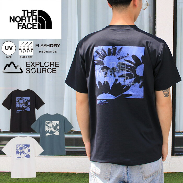 Rakuten - 【セール/送料無料】THE NORTH FACE ザ・ノース・フェイス NT32685 S/S ES FLOWER BOX LOGO TEE【10%OFF】ショートスリーブ ES フラワーボックスロゴティー（メンズ） Tシャツ ストレッチ天竺生地 速乾 半袖 トップス アウトドア キャンプ 海 山 川 国内正規 2026SS