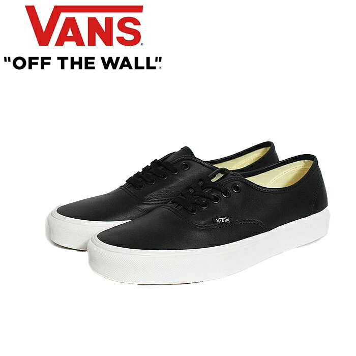 VANS バンズ VN000EGABPB AUTHENTIC LEATHER BLACK / TRUE WHITE オーセンティック フェイクレザー 合成皮革キャンバス ローカット シューズ スニーカー スケボー メンズ レディース ヴァンズ 国内正規 2026SS