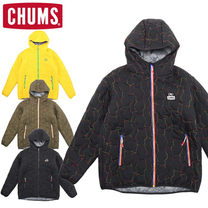 チャムス アウトドアジャケット レディース 20%OFFセール チャムス CHUMS CH04-1354 BOOBY STITCH PADDED HOODIE ブービーステッチパテッドフーディ 中綿ジャケット アウター アウトドア キャンプ フェス メンズ レディース ユニセックス 4カラー 国内正規 2023FW