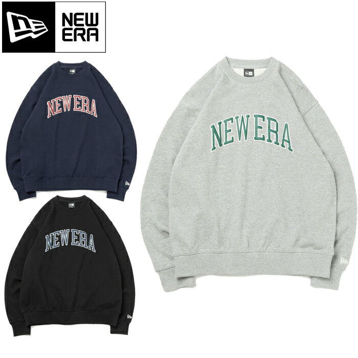 10%OFFセール ニューエラ NEW ERA OVERSIZED CLASSIC COLLAGE SWEAT CREW NECK オーバーサイズド クラシック カレッジ スウェット クルーネック 13755382 13755381 13755380 3カラー 国内正規 2024SS